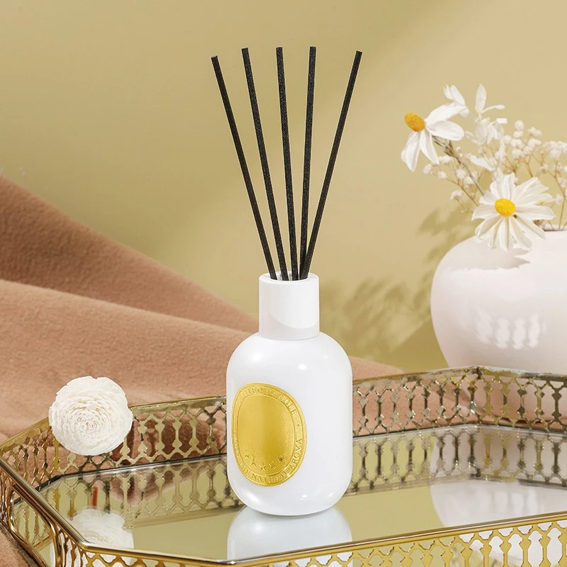 Mescente Rattan Stick Aroma Reed Diffuser Set Gift, Reed Diffuser And Scented Candles