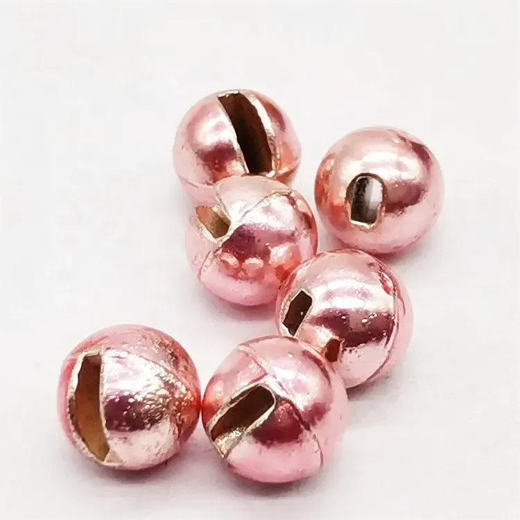 Wholesale Hot Sale DIY 2.3mm 6.4mm Fishing Fly Tying Materials Round Slotted Tungsten Beads