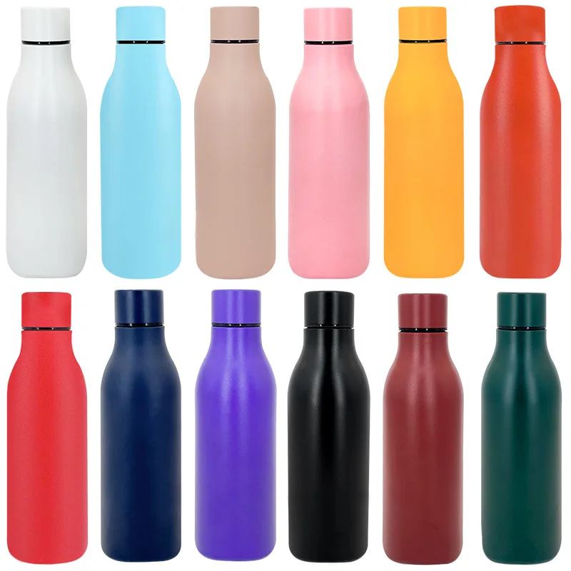 Hot Sale Cola Shaped Sports Water Bottle Vacuum Double Wall Stainless Steel Bowling Water Bottle