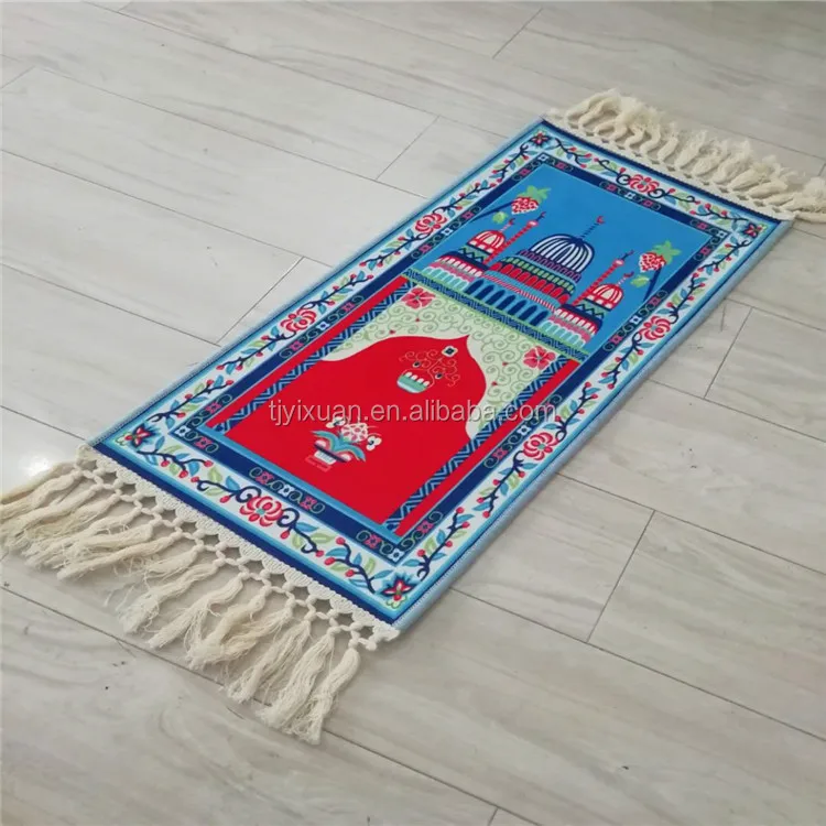2020 new colorful design wholesale mini cheap kids muslim prayer mat