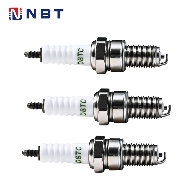 NBT Fast Delivery Wholesale D8TC Spark Plug Motorcycle High Temperature Nickel OEM Spark Plugs for Honda,Yamaha,Suzuki Motorbike