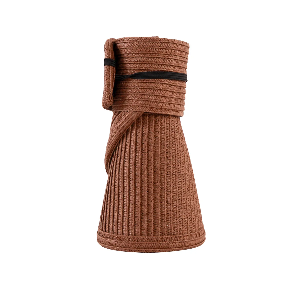 Hot Selling Sun Visor Hats Wide Brim Roll-up Straw Hats Summer Protection Beach Hat