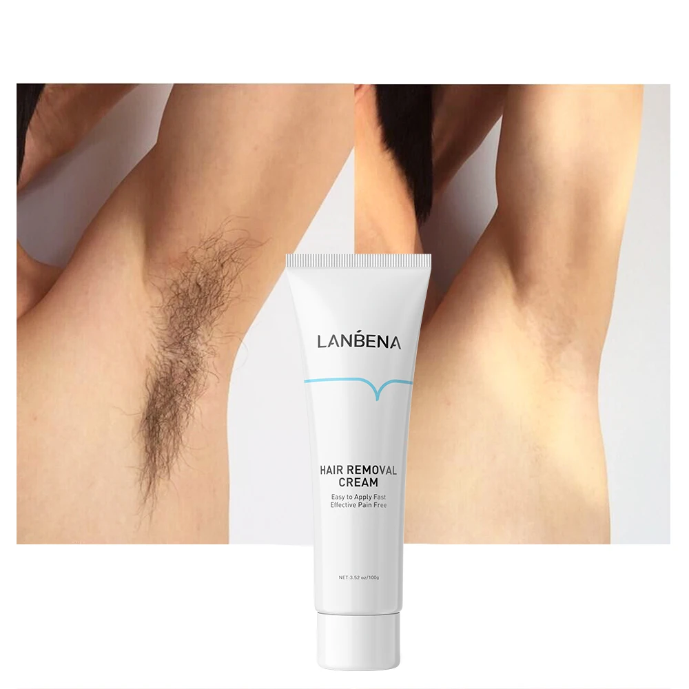 OEM factory LANBENA Aloe vera hair removal cream remover for women