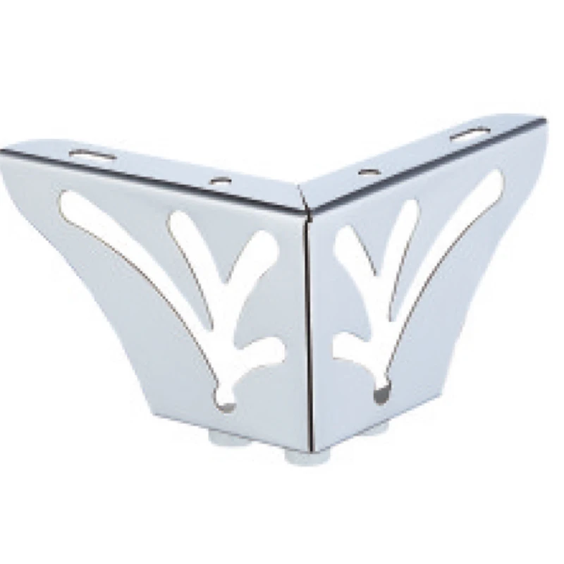 durable steady triangle corner metal chrome golden brass sofa legs for cabinet