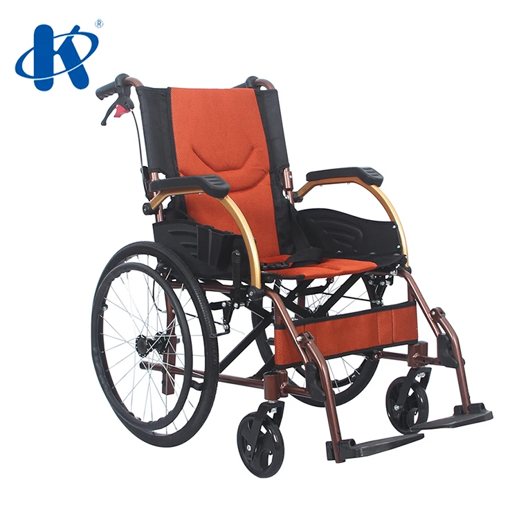 KY863LAJ-E-20 kaiyang Detachable Aluminum Foldable Manual Wheel Chair For Sale Generation Traveling Aluminum Wheelchair