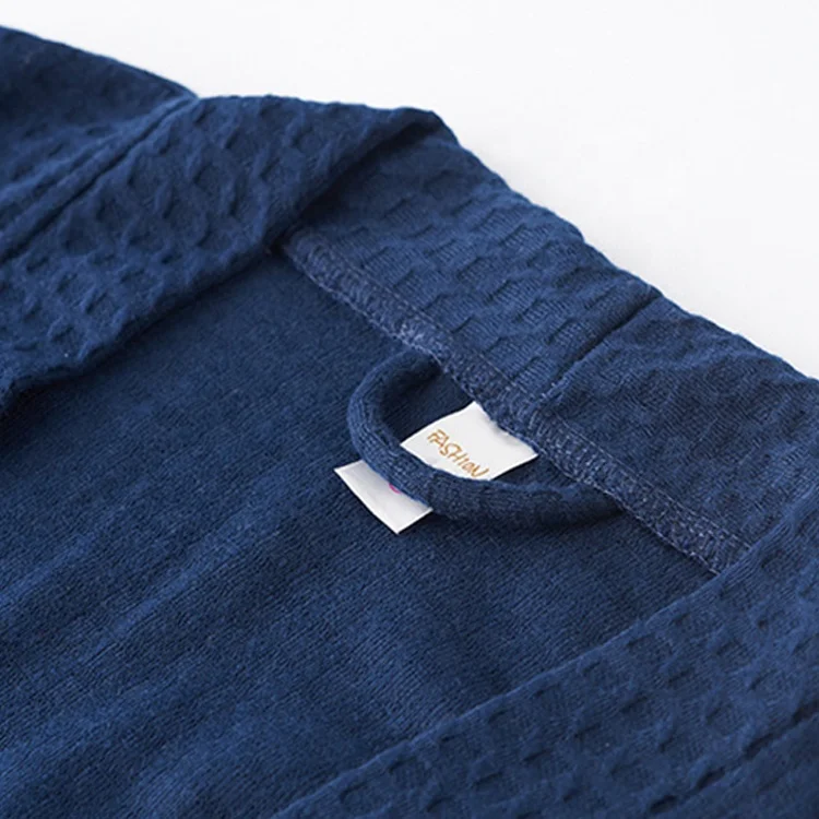 
Wholesale Hotel Microfiber Bathrobe Soft Coral Fleece Plush Luxury Pajamas Waffle Bath Robe 