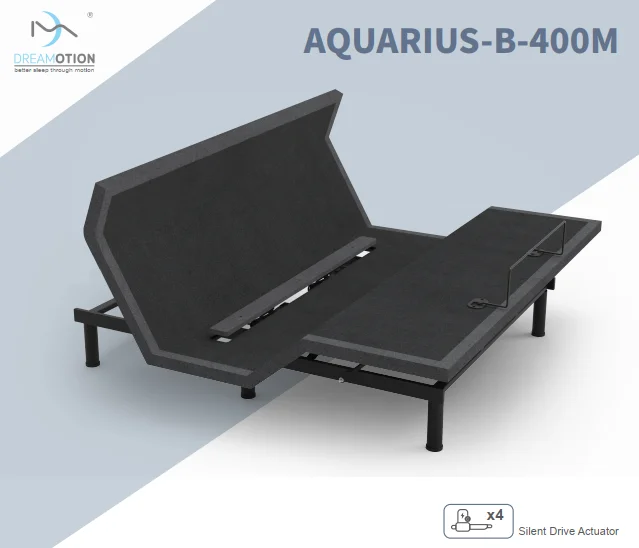 JIECANG Full Size Anti-snore Zero Gravity Home Foldable Electric Adjustable Bed Frame with USB port massage