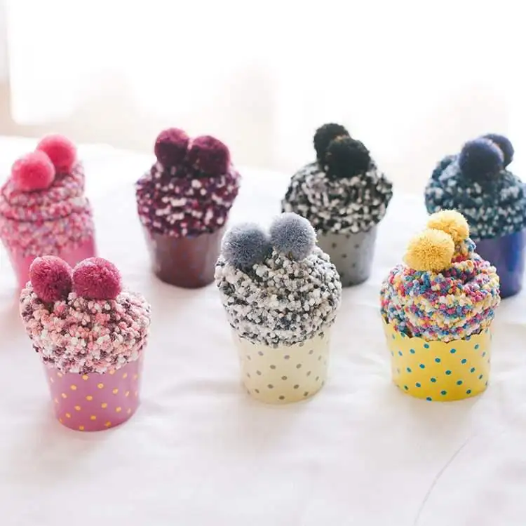 Christmas gift bed lovely cake socks home floor socks cupcake custom wrappers Fleece plush fluffy fuzzy socks for women