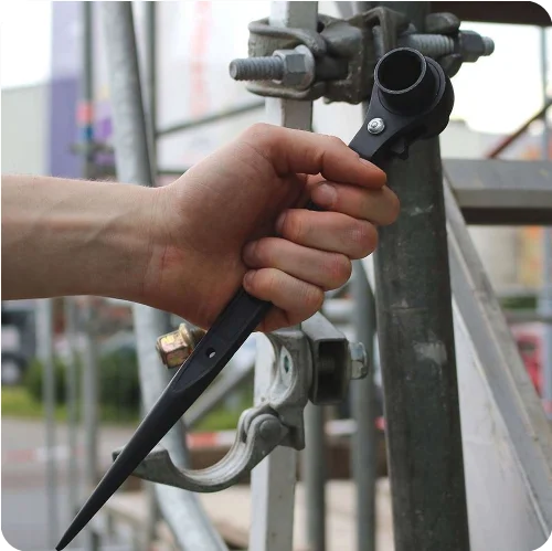 Dual Size Spud Ratchet scaffold Spanner Wrench