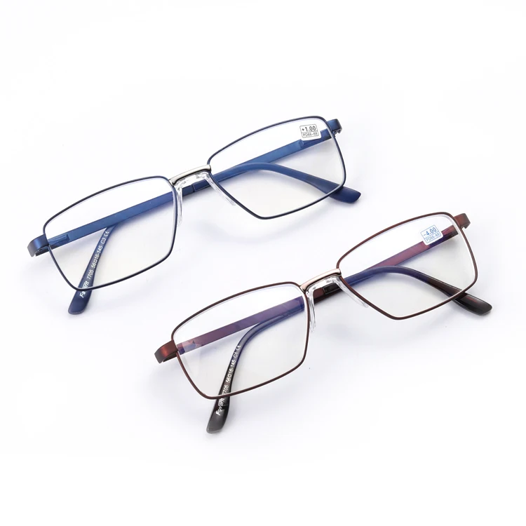 
Custom fashion adjustable rimless progressive photochromic multi focal reading glasses for unisex 