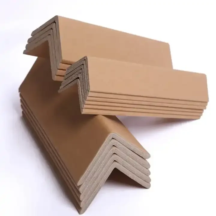 Table Edge Cardboard Corner Protectors For Carton Plate and Buckle Paper Corner Protection