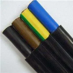 14awg~1awg Pvc rubber Insulation 3/4 Core 1.5mm2~95mm2 Flat Submersible Irrigation Pump cable  electric Wire