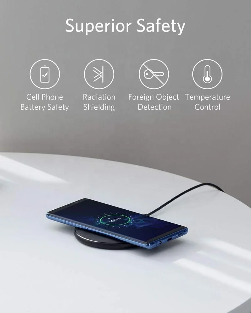 
Wireless Charger 10W Qi-Certified Wireless Charging Pad For Android,Iphone,HUAWEI 