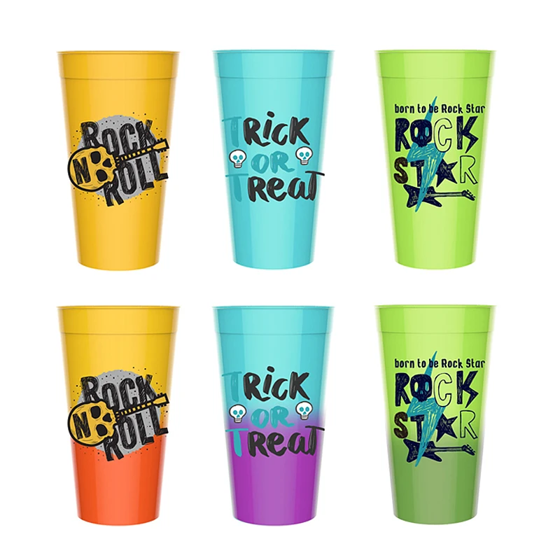 Bpa free magic mug reusable cold temperature change coffee sublimation drinking wholesale reusable plastic color changing cups