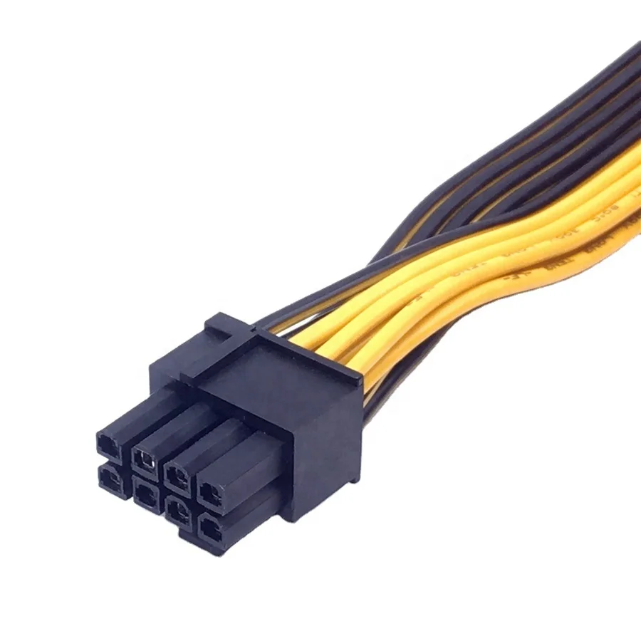 18AWG Video Graphics Card Power Cable 8 pin male to Dual 8pin 2 x (6+2) Male PCI-E Splitter Y Power cable