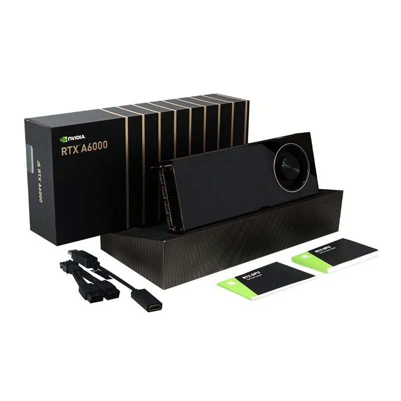 Горячая Распродажа высокоэффективный RTX A6000 48G GDDR6 3 * DP 256bit профессиональный технический GPU видеокарты для рабочих станций
