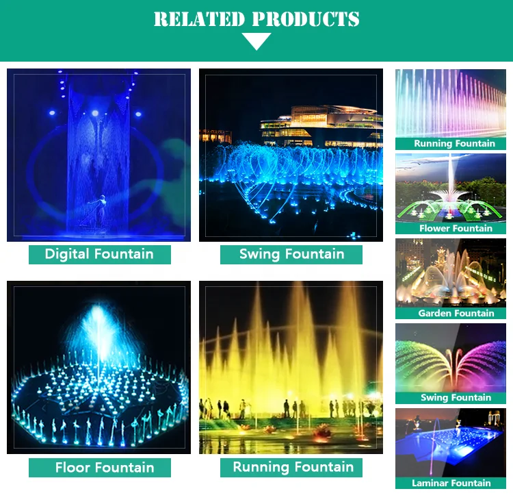 2020 New Design Garden Modern Home Decorative Music Dancing Fountain