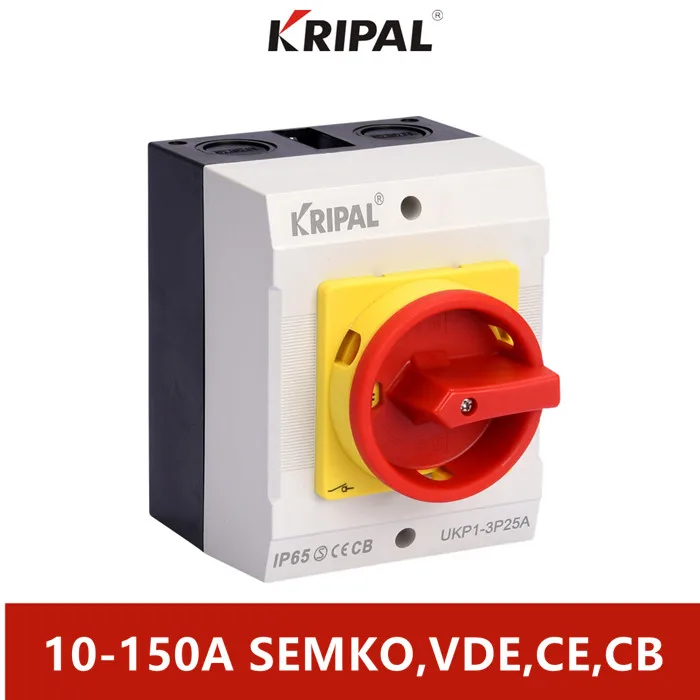 CE certificate 3P 4P 10-150A IP65 Explosion-proof isolator switch Rotary