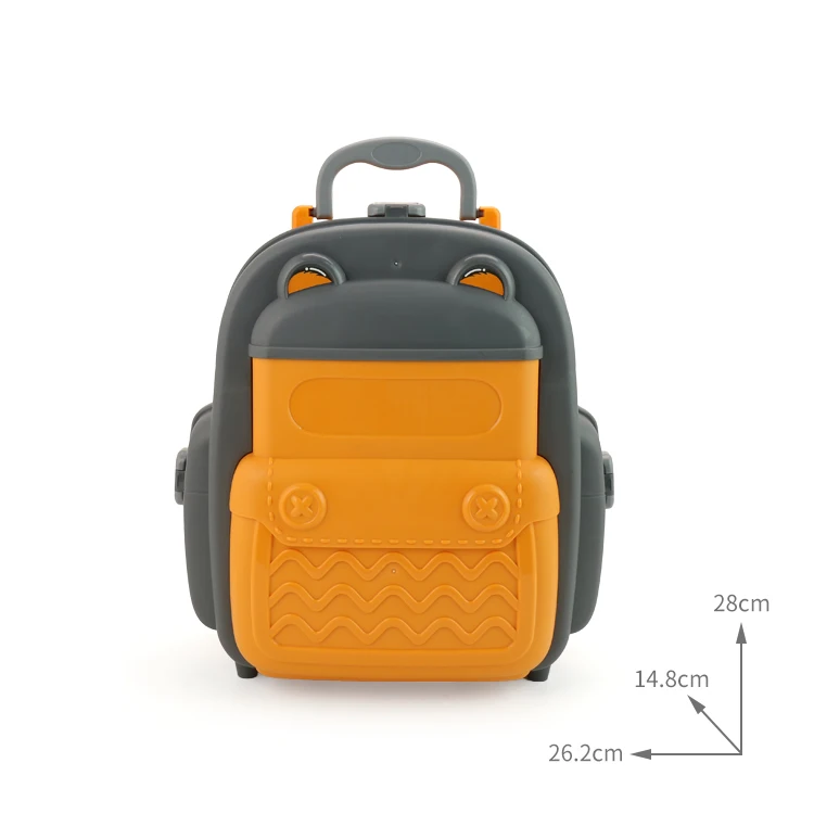 kidewan Portable Tool Backpack 31pcs Pretend Play Tools Kit Toy For Kid Boy