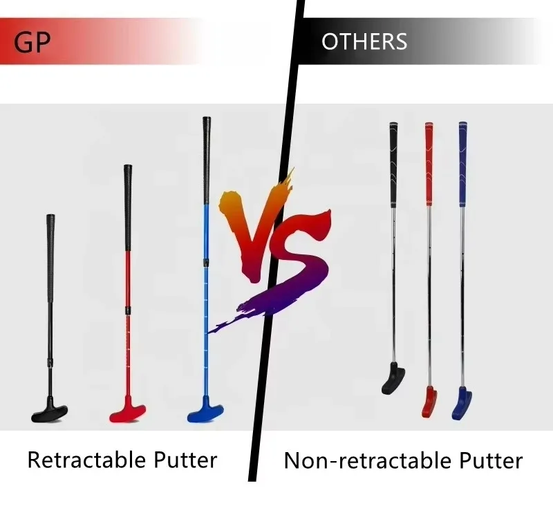 Premium Grip Adjustable Length Two Way Kids Putter Mini Golf Putter Both Left And Right Handed Mini Golf Club