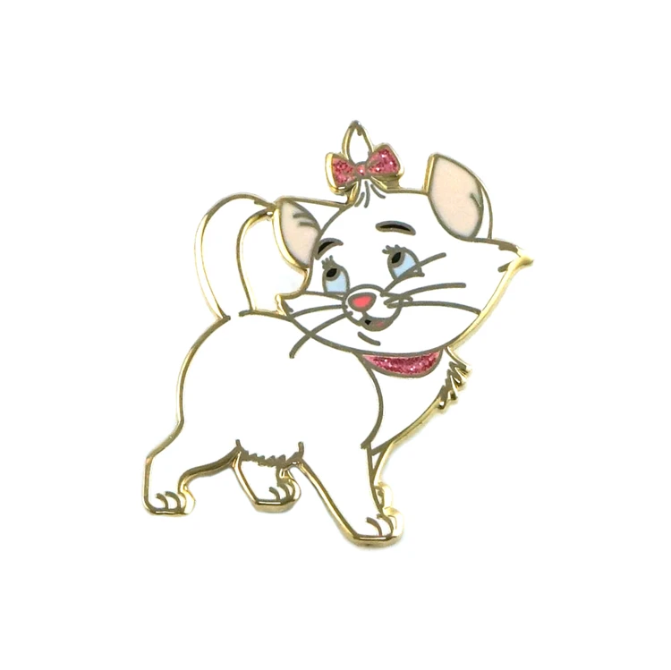 Оптовая продажа от оригинального производителя Westar, жесткие мягкие эмалевые значки с изображением милого кота, животного, индивидуальный дизайн, металлические современные заколки для воротника, шелкопряда, для лацканов