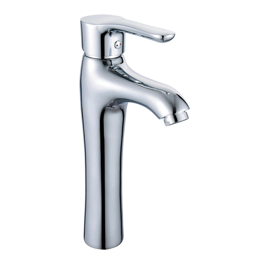 Luxury Faucet Brass Tall Bathroom Sink Wash Water Basin Mixer