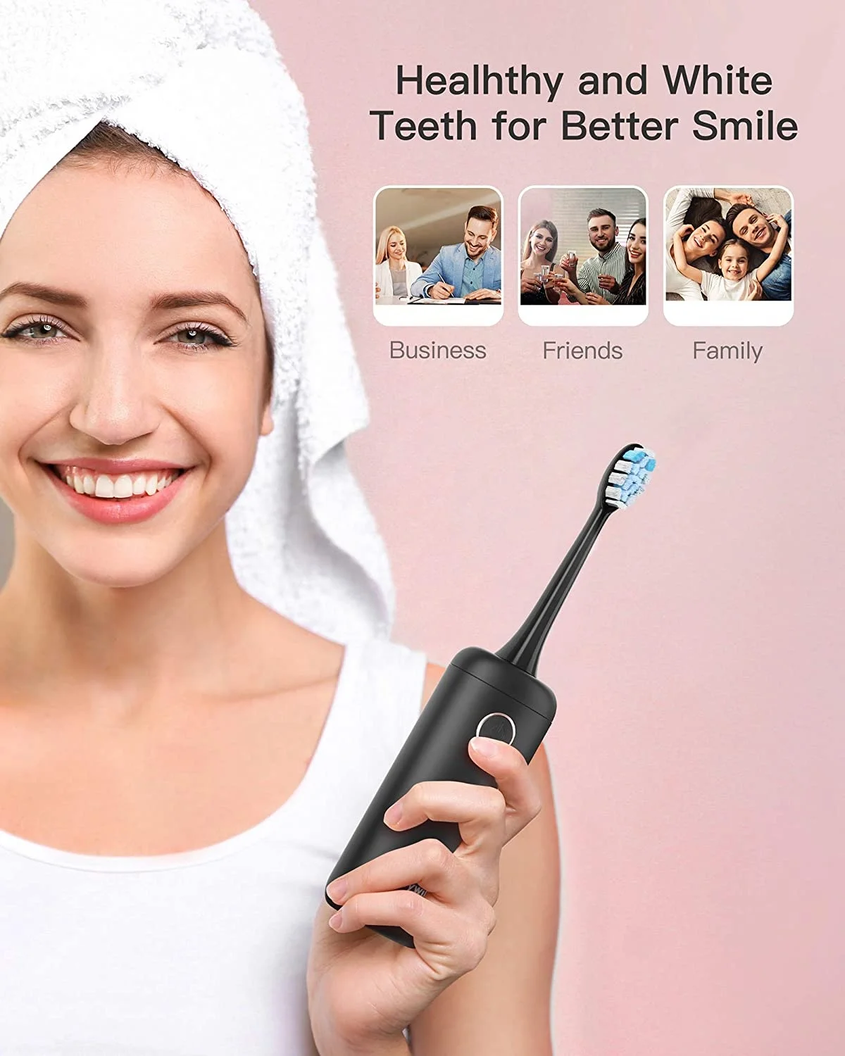  Fairywill FW T9 IPX7 Waterproof Ultra Cleaning 3 Modes Electrical Electronic Electric Tooth Brush Toothbrush for Man