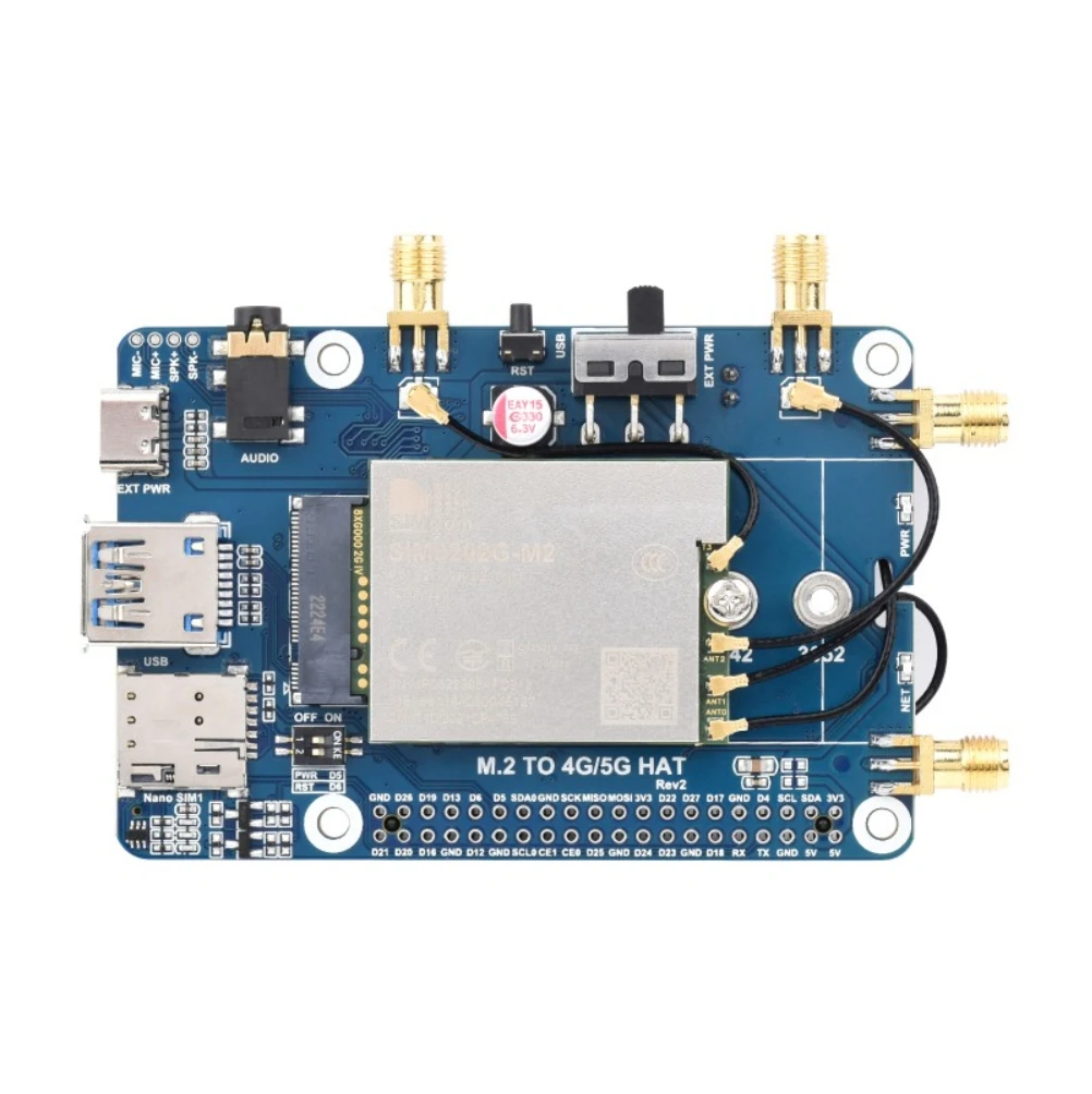 Raspberry Pi 5G Communication Module 5G/4G/3G GNSS For Raspberry Pi 4B 5G Wireless Router 5G Live Streaming