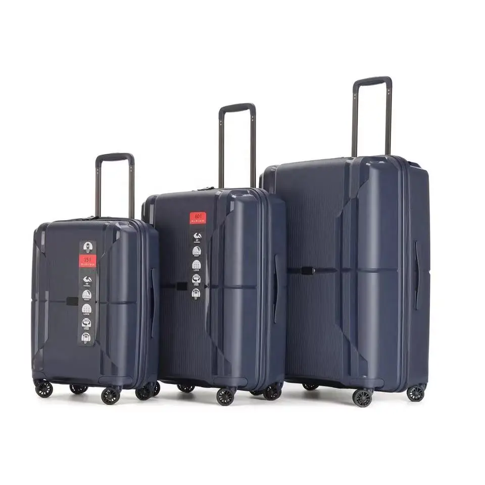 Low Price Wholesale Custom Logo Hard Shell Polypropylene Pp Suitcase for Sale