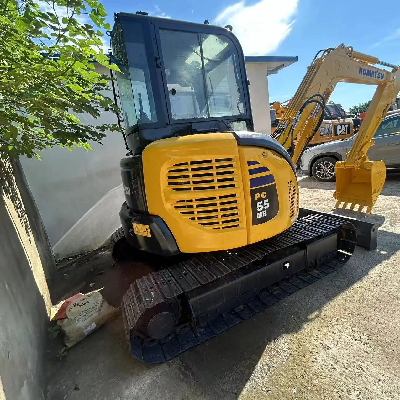 100% оригинальный японский подержанный экскаватор komatsu PC55 5-6ton мини-гусеничный станок