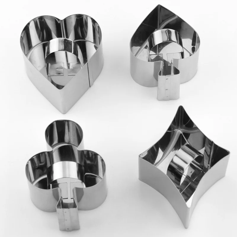 Good quality stainless steel custom start heart round flower animal cookie cutters machine mold sets  with handle