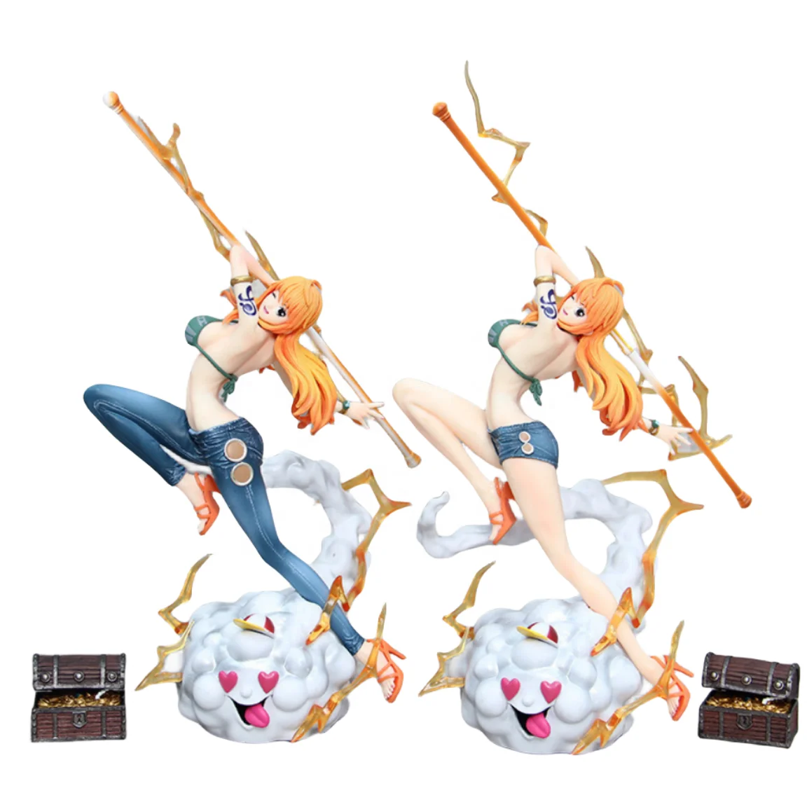 Tiktoks Лидер продаж Аниме Фигурка одна штука Nami sexy Girl Stature Model Figures