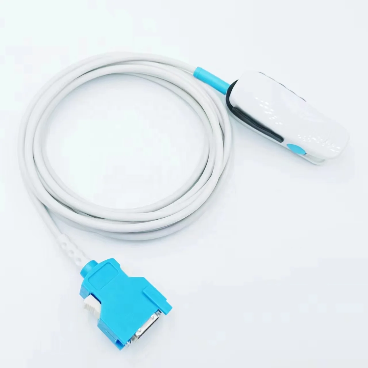 Compatible Nihon Kohden  20 Pin Reusable Spo2  Sensor  Adult Finger Clip 3mtr