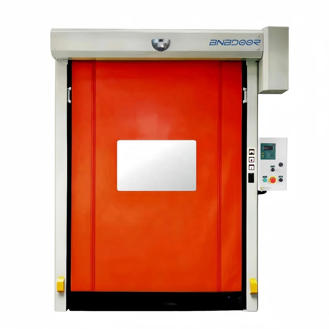 Easy clean Industrial roll down shutters fast pvc fast high speed zipper roll Shutter  door  zipper automatic high speed door