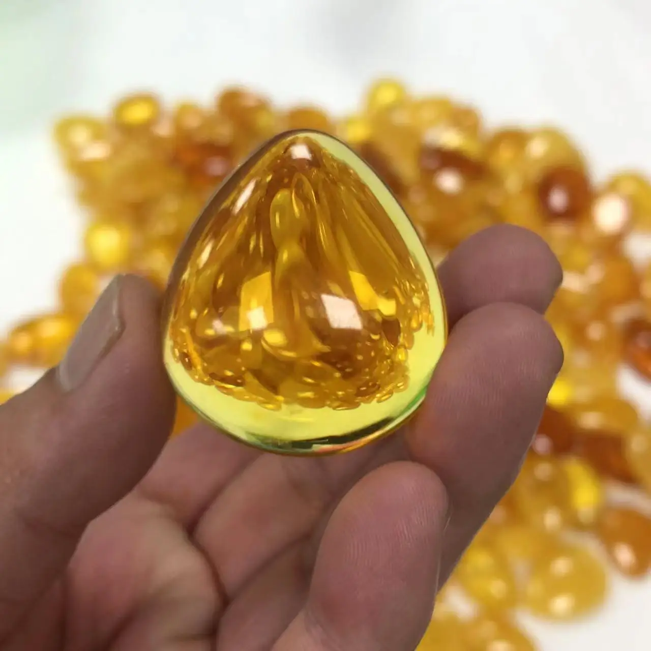 100% Natural Baltic Amber Drop Shape Pendant Jewelry DIY Design Accessories