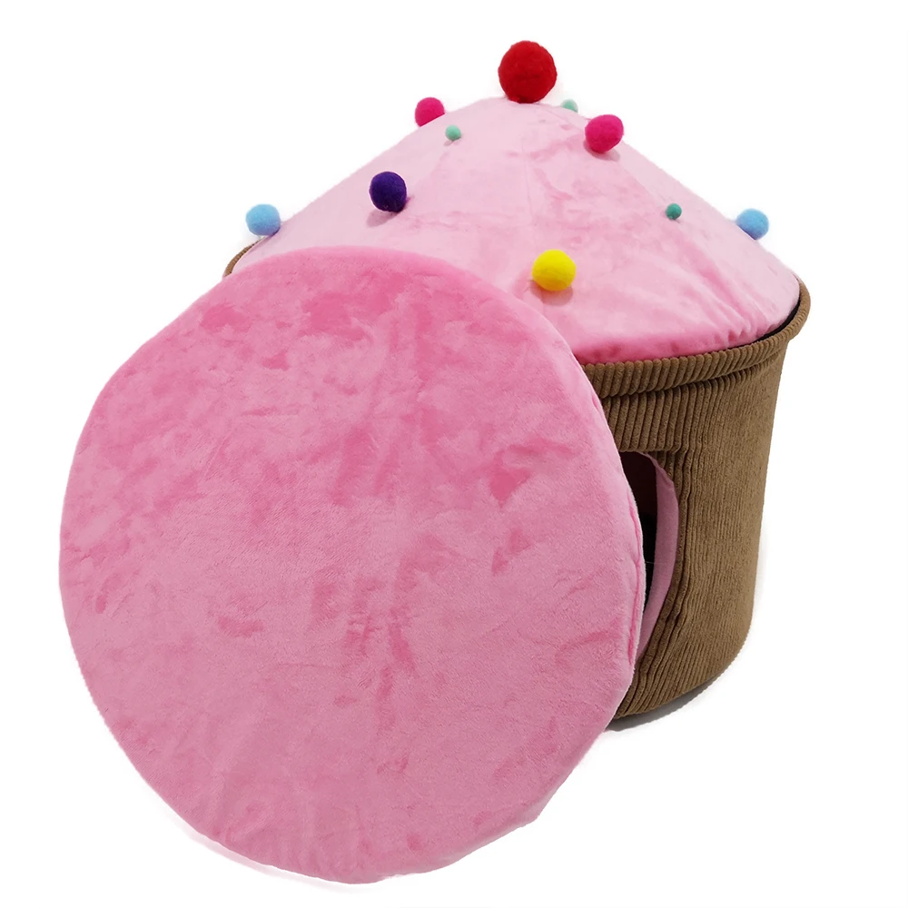 Yangyangpet Small Round Tipi Tent Dutch Indoor Pig Fleece Bedding Soft Guinea Pig Sleep House New Unique Cute Beds Polyester