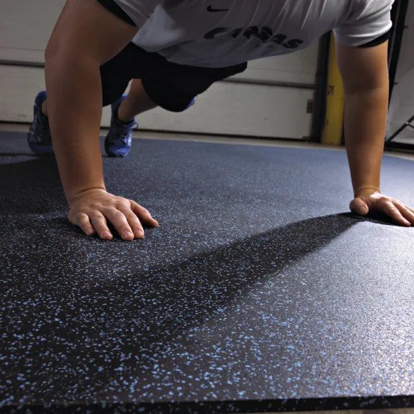 gym rubber floor mats for fitness Non-slip rubber flooring roll tiles