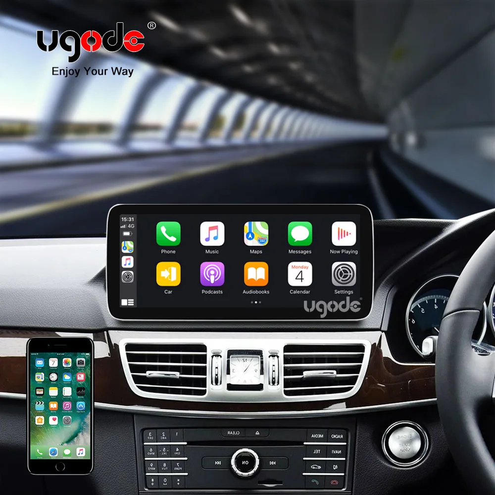 Ugode 12.3 inch Android11 Car Screen Upgrade Display GPS Multimedia for Mercedes Benz E class W212 S212 RHD NTG5 15-16
