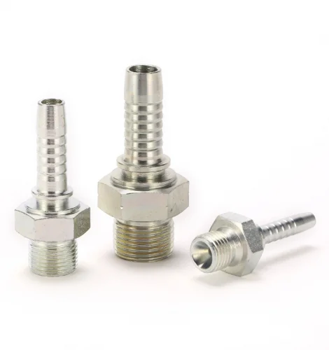 high quality carbon/stainless steel hydraulic hose fittings BSP 60 cone seal with WITH BONDED SEAL