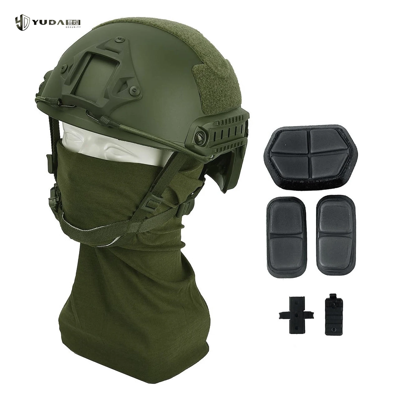 Yuda Factory price High Cut UHMWPE/Aramid/kevlar helmet wendy tactical fast combat helmet with Side Rails