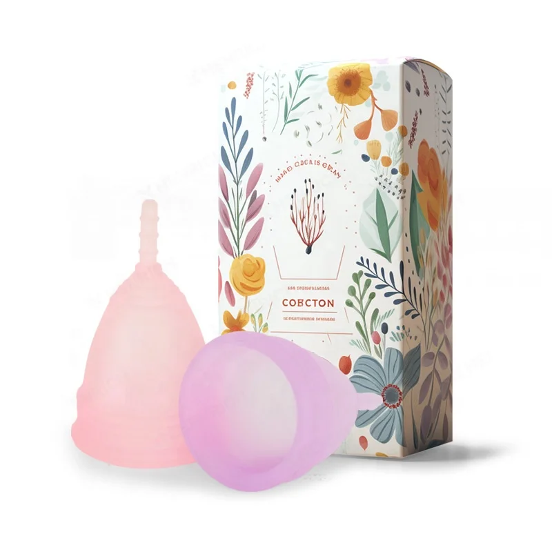 Eco-friendly female genital organ for steam softest loon feminy menstrual cup steriliser silicone cups large storage