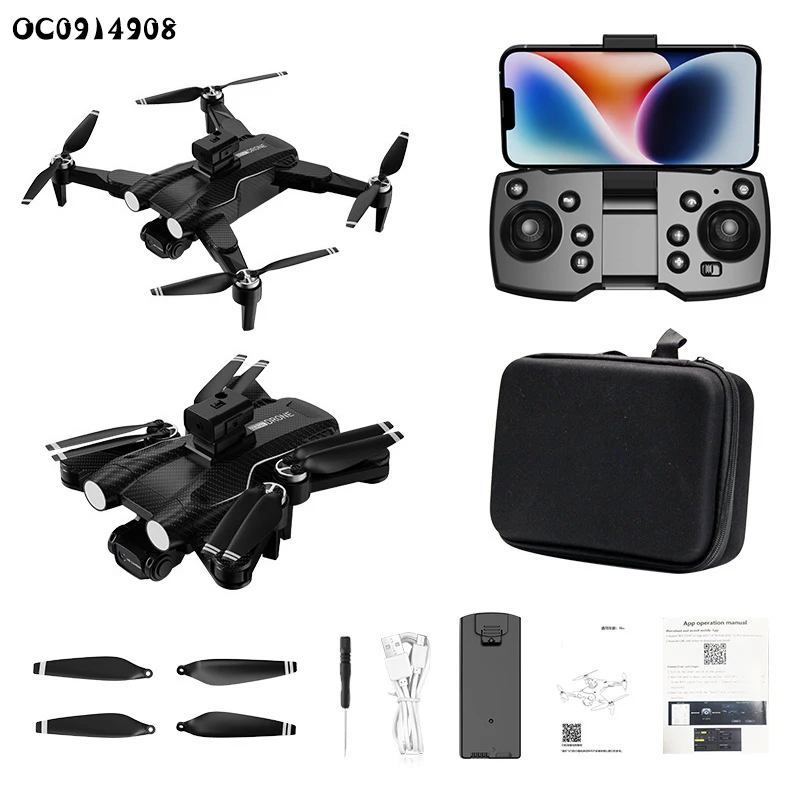 2.4G Optical flow foldable new 2023 rc brushless motor drone kit with dual camera