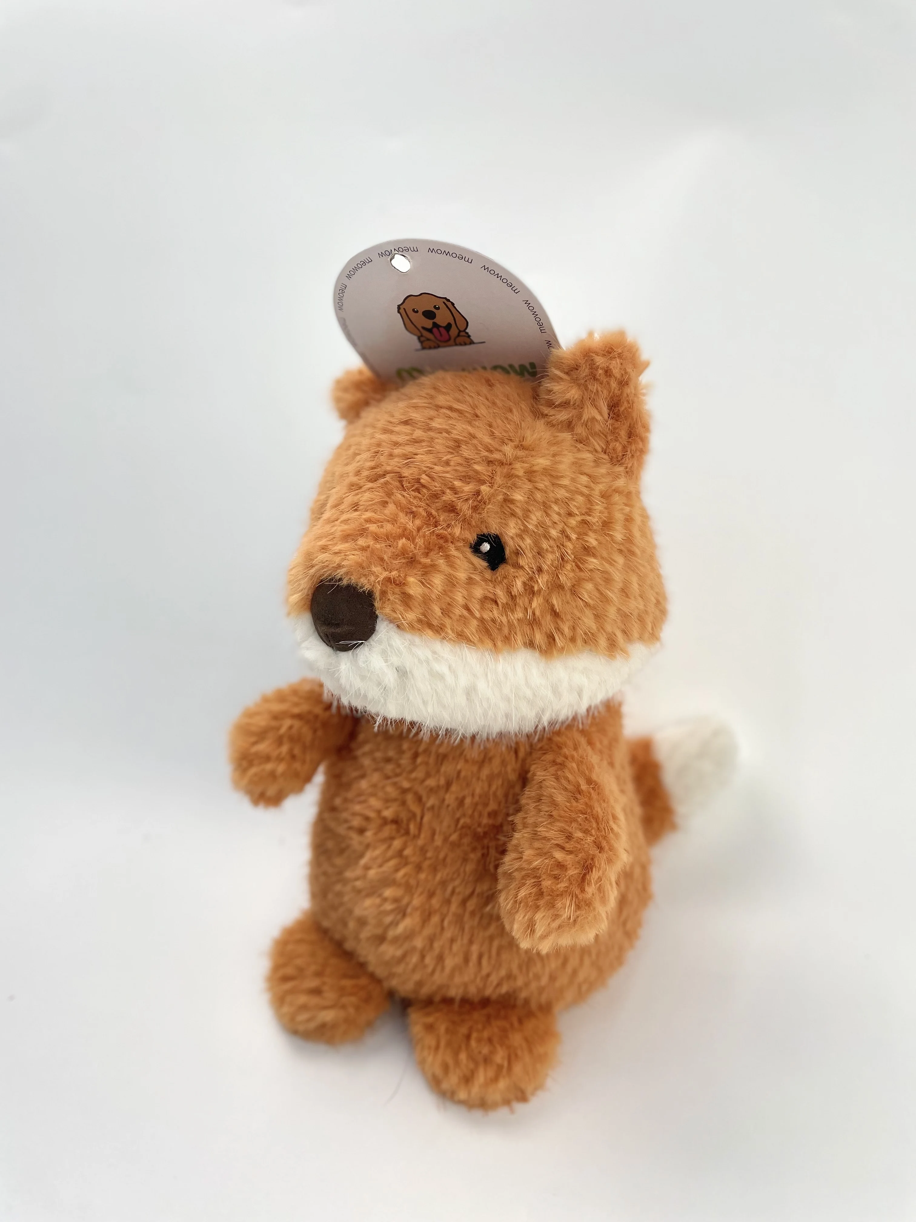 Cute Fox Shape Plush Toy With Sound Pet Toy Suitable For Dogs To Play And Relieve Boredom