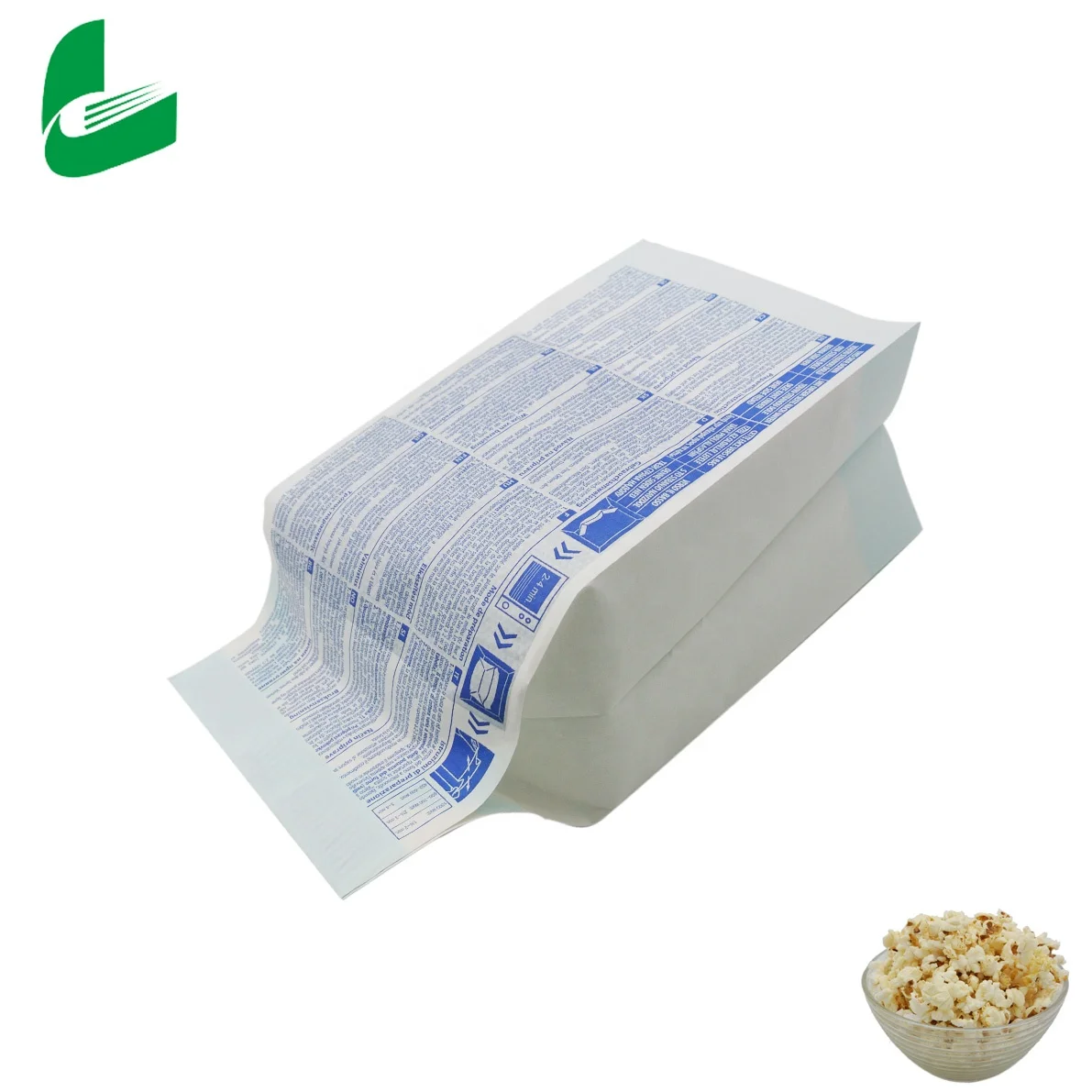Jinan Huafeng printing waterproof and greaseproof biodegradable kraft paper bags for microwave popcorn packing bags