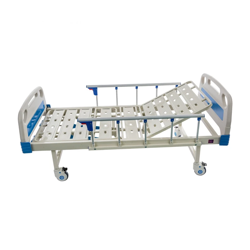Removable Two Cranks Manual Reclining Medical Treatment Bed for hospital patients