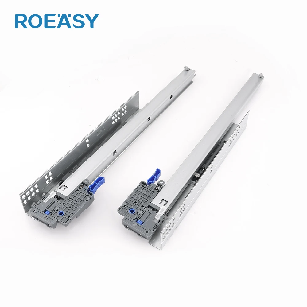 ROEASY 3 складки 3D регулировка мягкое закрытое Нижнее крепление скользящая нижняя часть ящика скрытые направляющие