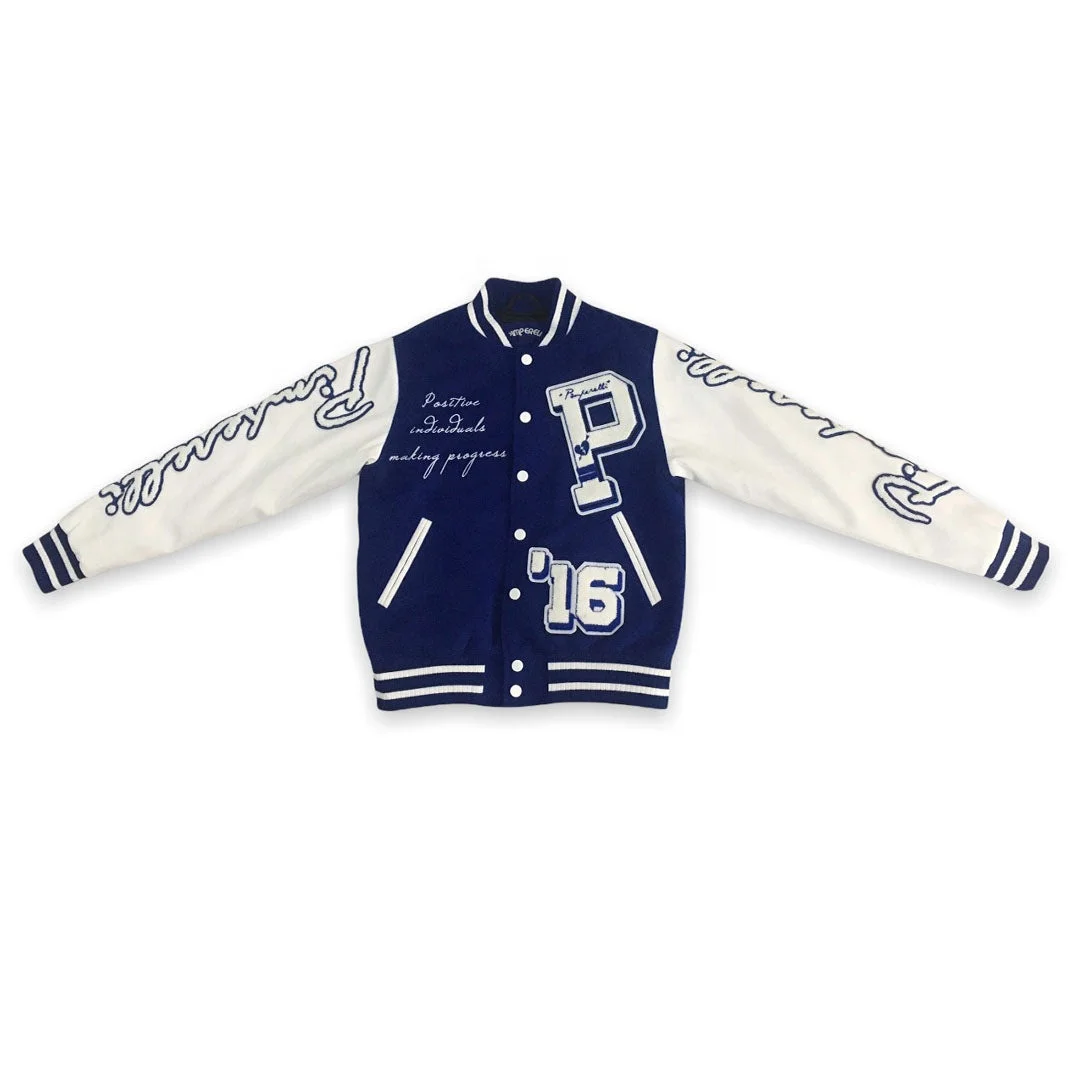 2022 Wholesale Custom Toddler Boy Girl Letterman Patched Winter Var Sity Jackets Unisex Kids Jacket