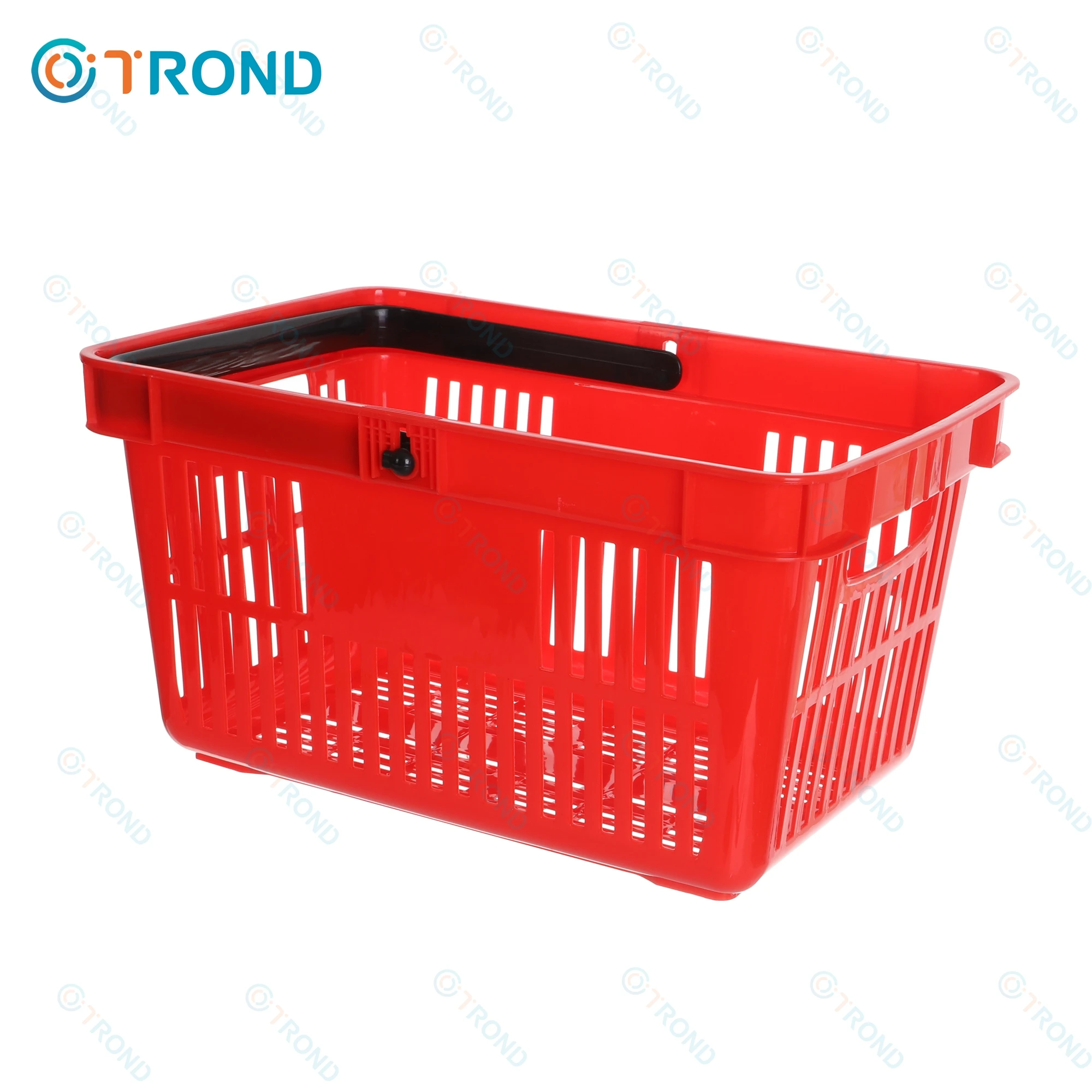 Оптовая продажа пластиковых корзин для супермаркетов Cstore Розничная складная корзина покупок с