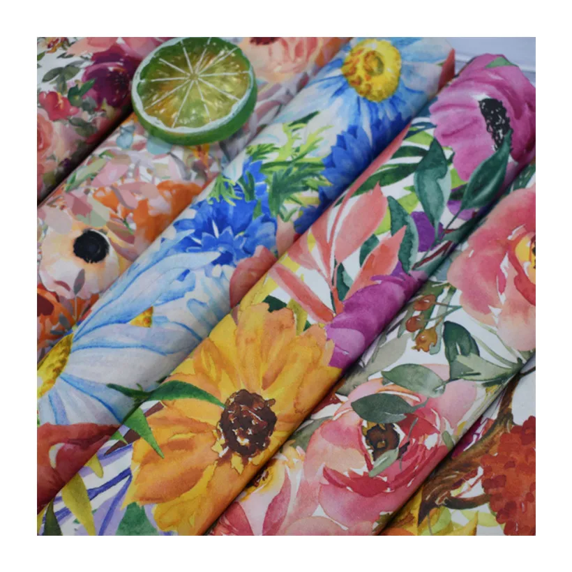 seamless floral pattern fabric small print tana lawn digital printing  fabric floral printing cotton fabric for bedding