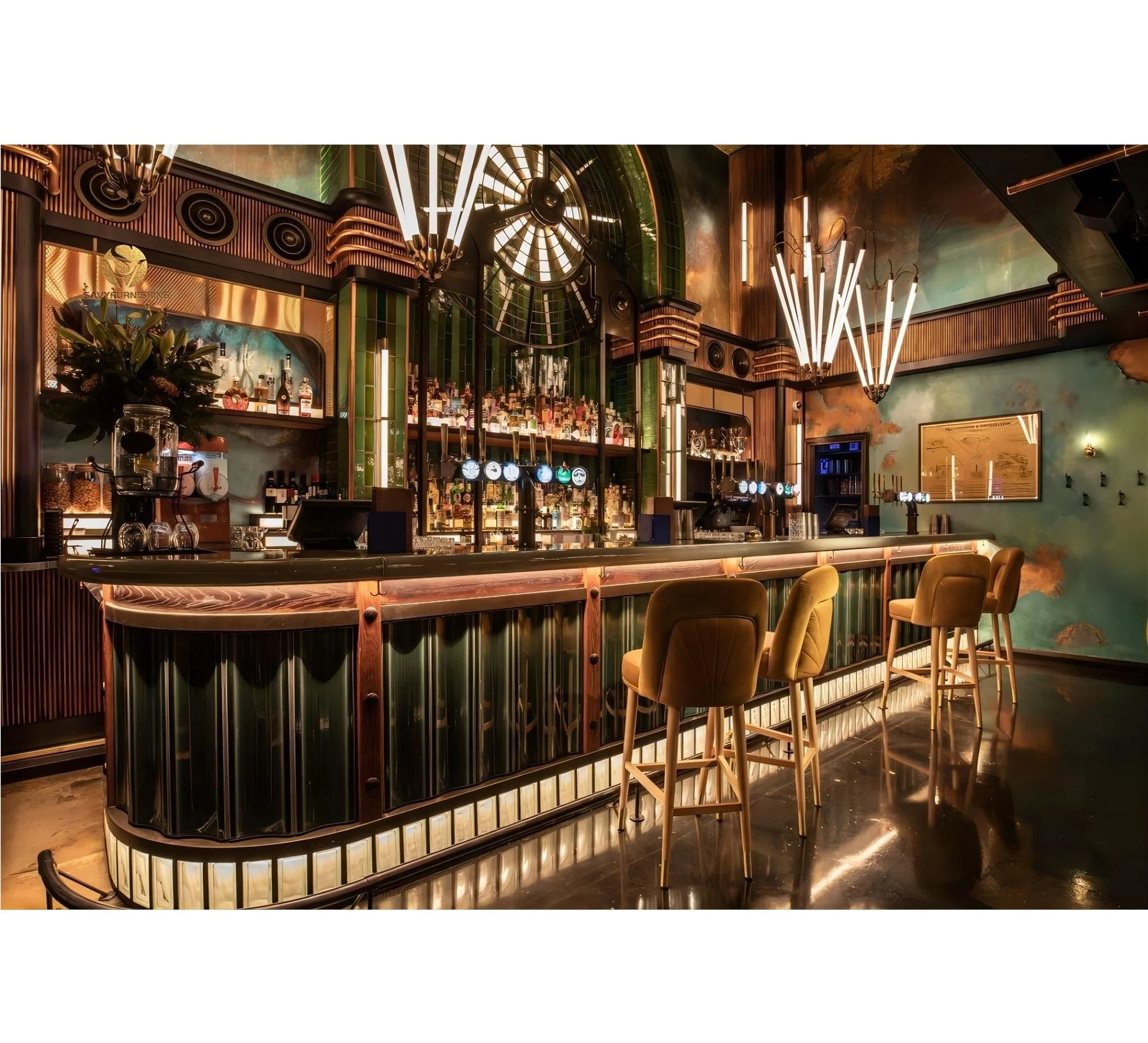 Drinking Wine Bar Counter Design Commercial Cocktail Bar Counter Private Club Bar Furniture For Sale